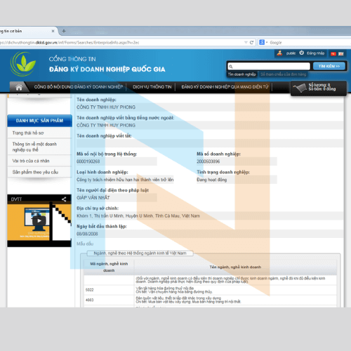 Hướng dẫn tìm kiếm thông tin doanh nghiệp trên cổng thông tin đăng ký doanh nghiệp Quốc Gia